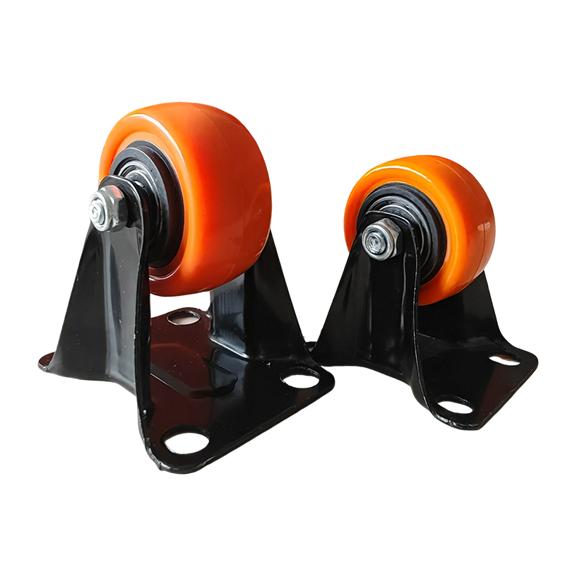 1.5/2/2.5 Inch Furniture Casters Replacement Swivel Chair Accessories Black Orange Silent Stemless Caster