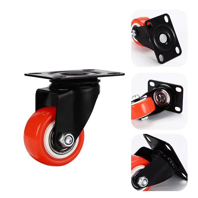 Wholesale 2 inch PVC trolley Caster 2.5 inch Silently Swivel Locking Brake Casters wheel For Industry Application