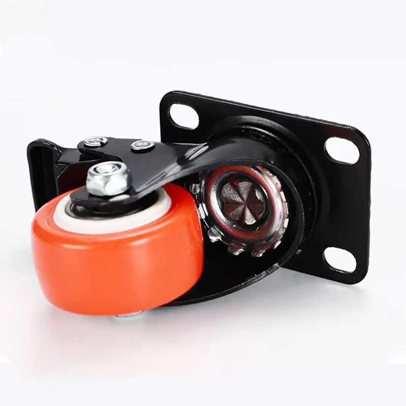 Wholesale 2 inch PVC trolley Caster 2.5 inch Silently Swivel Locking Brake Casters wheel For Industry Application