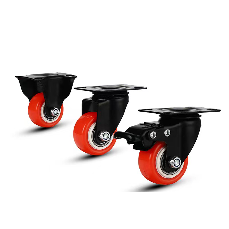 Wheel Office Chair Caster Wheels For All Floors Replacement Wheel, Decorative Rubber Furniture Caster