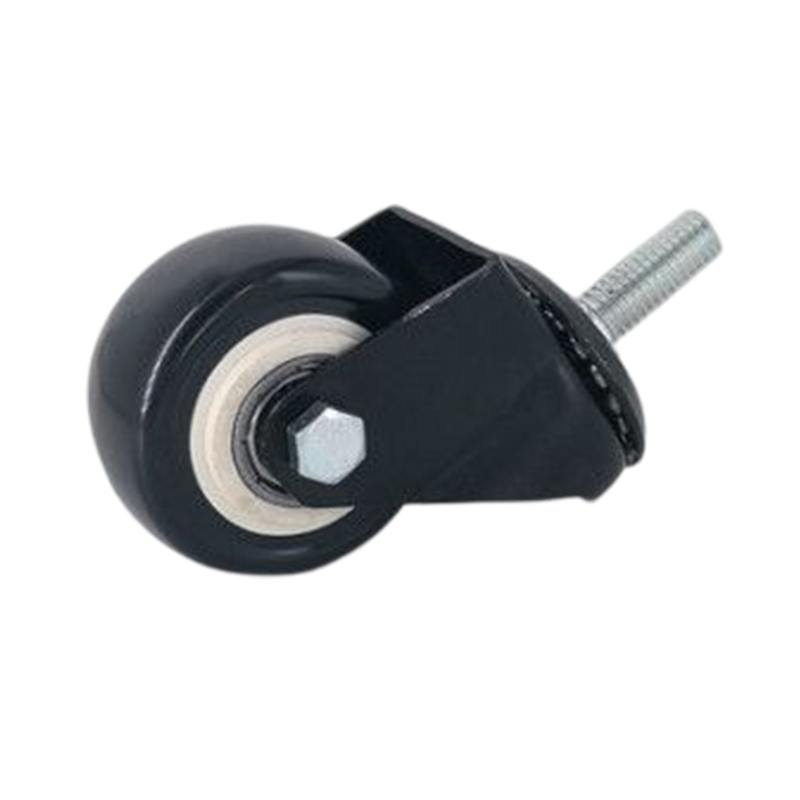 Factory Direct Sale 1.5 Inch 2 Inch Black Screw Casters With Brake Gold Diamond Silent Directional Universal Industrial Caster