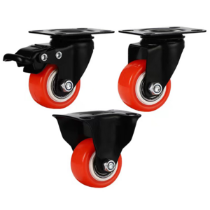 Wheel Office Chair Caster Wheels For All Floors Replacement Wheel, Decorative Rubber Furniture Caster