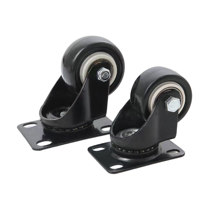 3inch Small Industrial Caster Wheels Black Castor Medium duty Industrial Swivel Caster Wheels