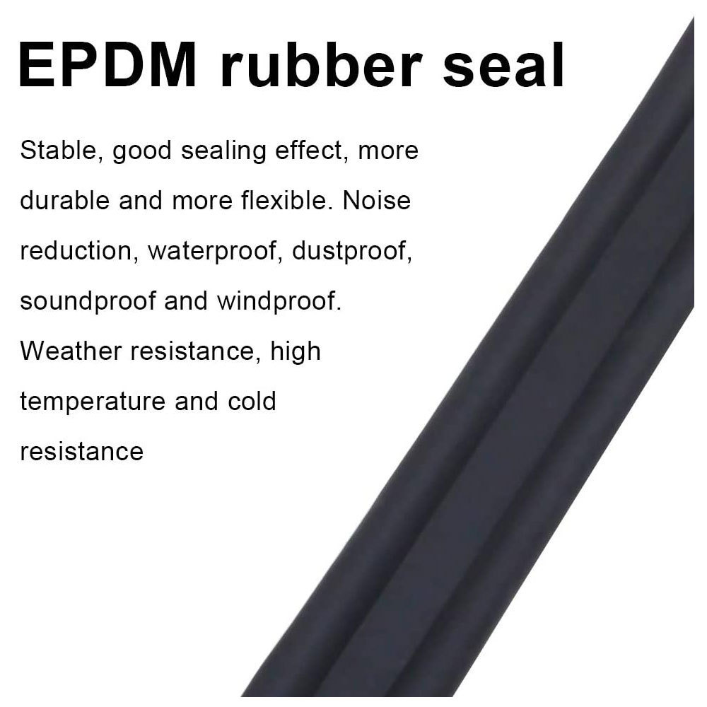 General Motors Seal EPDM Rubber Seal Dual Bulb Trim Seal for Truck, Pickup, Boat and RV Soundproofing,  Dustproof, Sealing