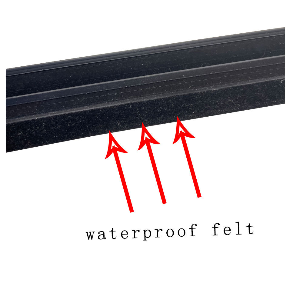 Windshield rubber sealing strip for car waterproof  black brush seal strip window glass lift seal