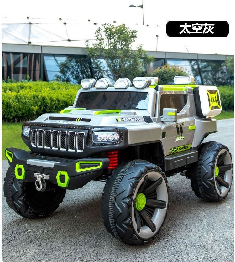 The new remote control children's car electric toy ride car motion simulation rechargeable power wheel car, with battery display