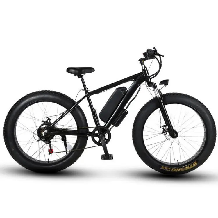 High Power 500W Dual Motor Electric Bicycle 26*4.0 Fat Tire Electric Bike Beach Snow Bike Off Road Electric Folding Ebike