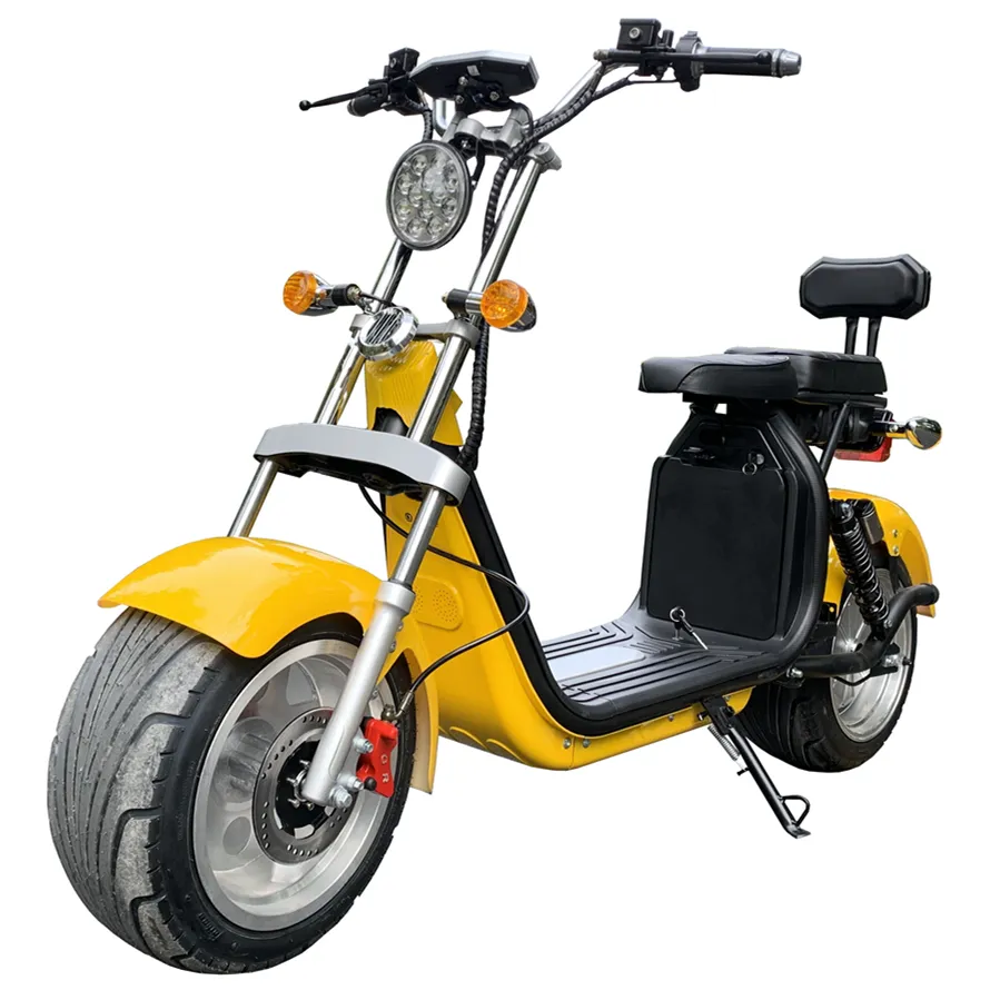 2 wheels 1000w/2000w/3000w/4000w 60v high speed 25-60km/h fat tire electric moped scooter citycoco chopper bike