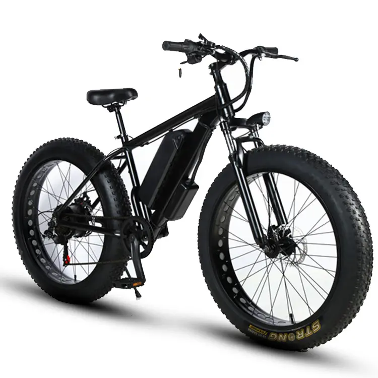 High Power 500W Dual Motor Electric Bicycle 26*4.0 Fat Tire Electric Bike Beach Snow Bike Off Road Electric Folding Ebike