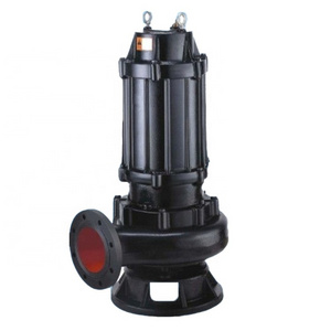 centrifugal sewage submersible pump with impeller cutter grinder reamer cutting dirty water pump