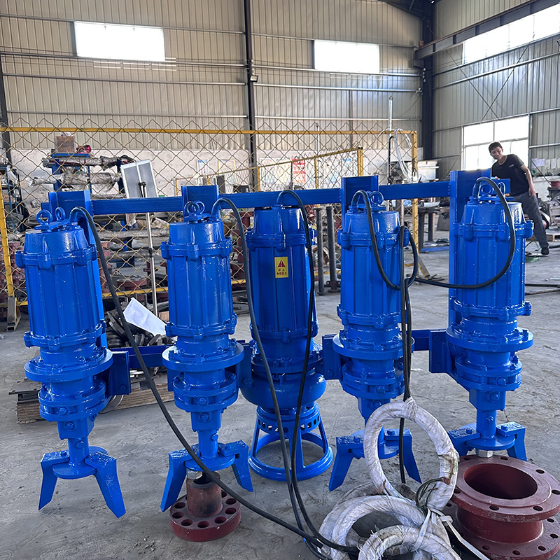 China customized high head   rate sewage  slurry pump with agitator submersible industrial slurry mud sludge pump for drilling