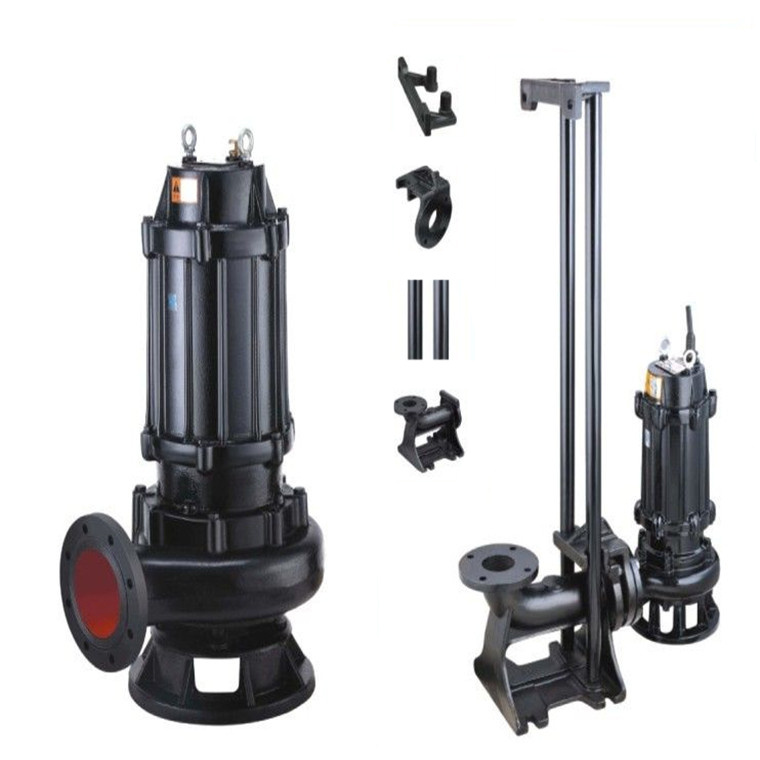 centrifugal sewage submersible pump with impeller cutter grinder reamer cutting dirty water pump