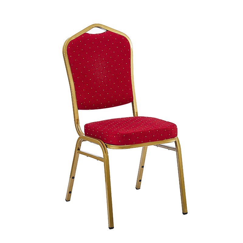 Cheap Gold Stacking Banquet Upholstered Chair For Church Used Wedding Church Chairs Hotel Dining Banquet Chair