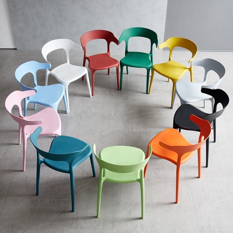 Outdoor cheap durable wholesale pp chairs nordic stackable monoblock design price modern colored plastic dining chair sales