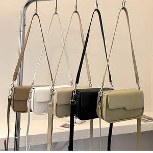 Solid Color Fashion Shoulder Handbags Female Travel Cross Body Bag Weave Small PU Leather Crossbody Bags For Women