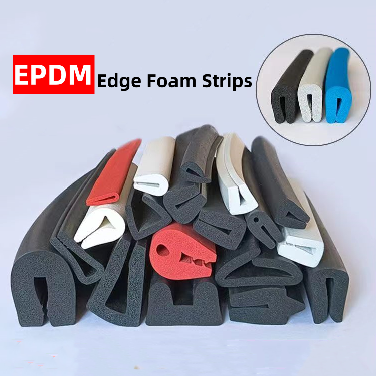 Hot Selling EPDM/Silicone Foam Edge Guarding Sealing Strip U Shape Dustproof Rubber Strip Foam Seal Strip For Edge Protection