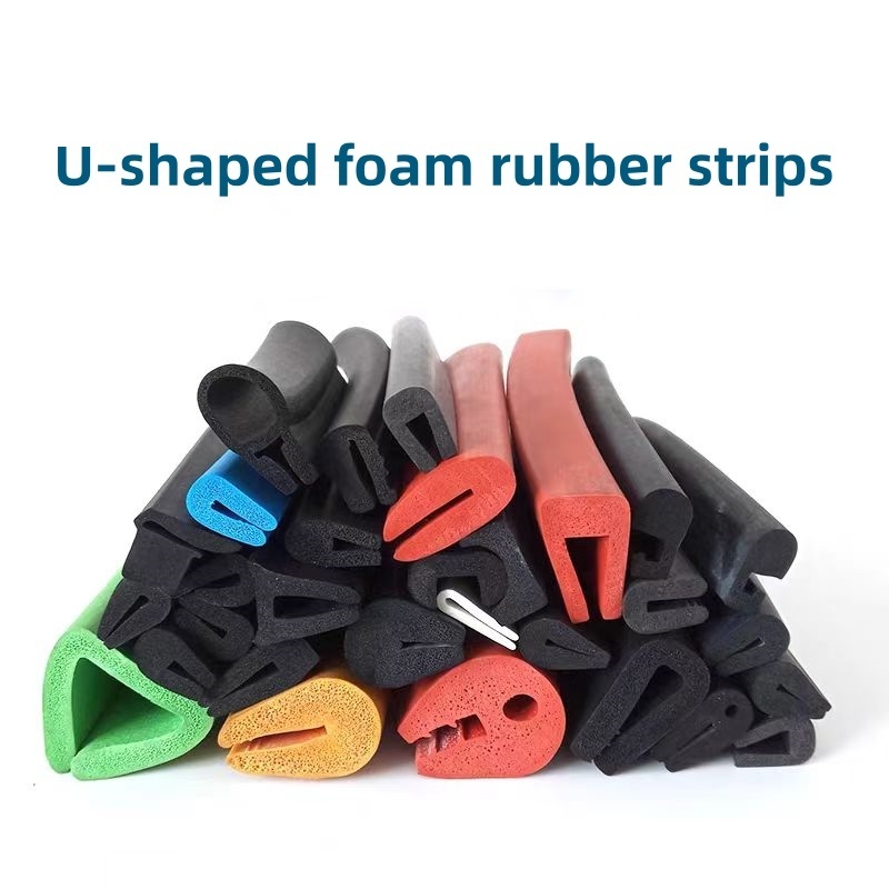 Hot Selling EPDM/Silicone Foam Edge Guarding Sealing Strip U Shape Dustproof Rubber Strip Foam Seal Strip For Edge Protection