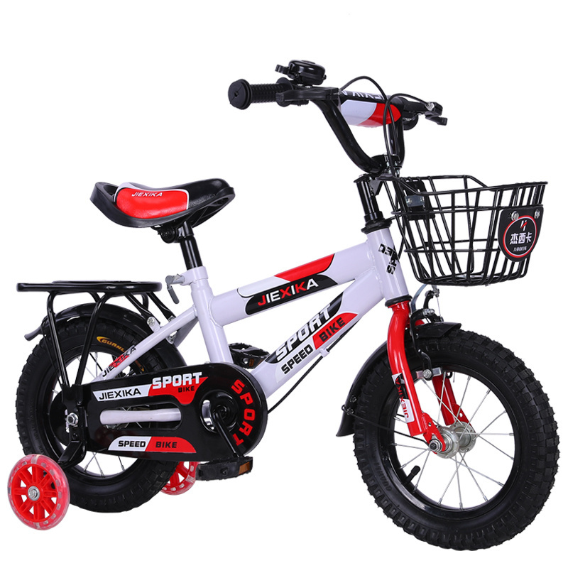 JIEXIKA Brand Kids Bikes 12 14 16 18 20 inch Colorful Spokes With Training Wheel Children Bicycles