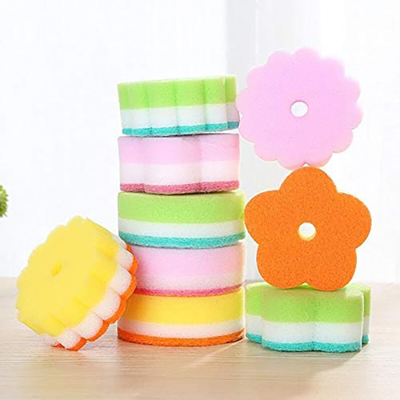 High Quality Durable Kitchen Cleaning Scrubber Sponge absorbent recycle Silicone Sponge Scrubber Sponge Daddy