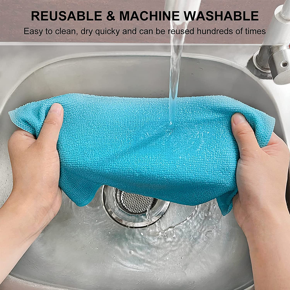 Wholesale microfiber cleaning cloth kitchen dish cloth super absorbent non-stick oil kitchen towel kitchen face cloth