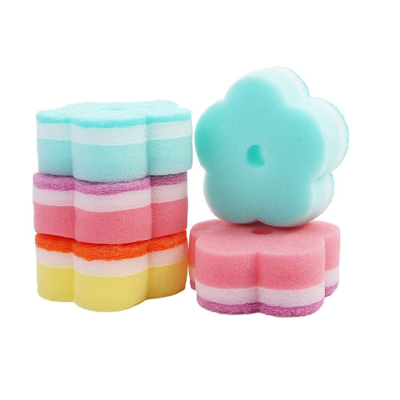 High Quality Durable Kitchen Cleaning Scrubber Sponge absorbent recycle Silicone Sponge Scrubber Sponge Daddy