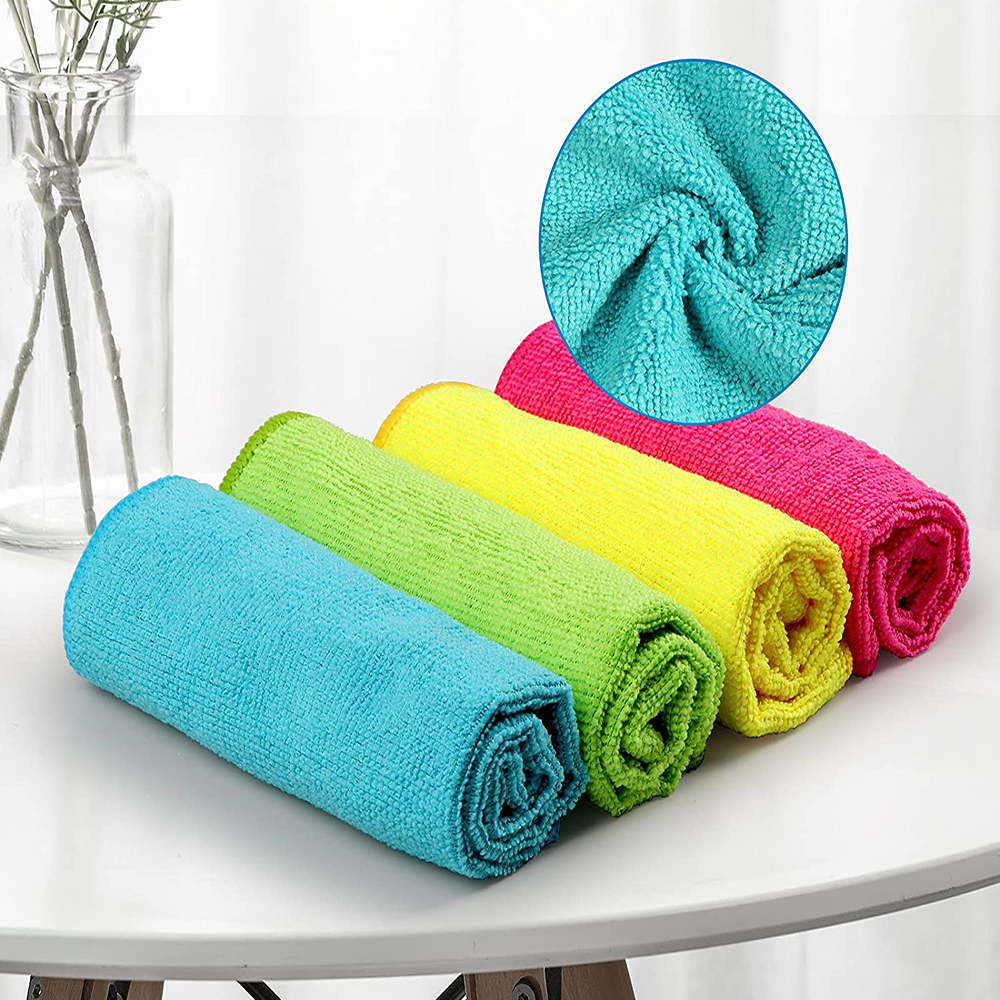 Wholesale microfiber cleaning cloth kitchen dish cloth super absorbent non-stick oil kitchen towel kitchen face cloth