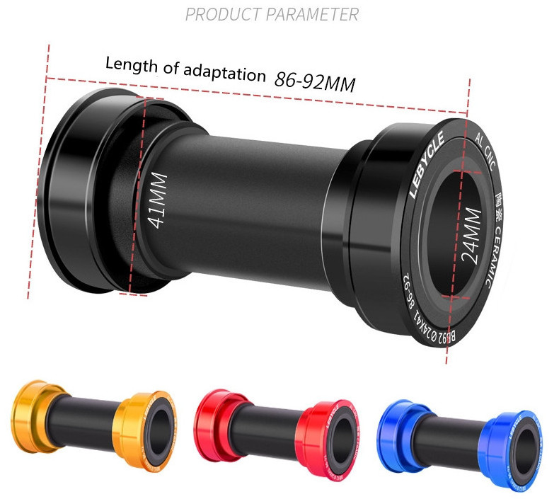 Mountain road bike BB86/BB92 bottom bracket press-in threaded bottom bracket for bicycle parts