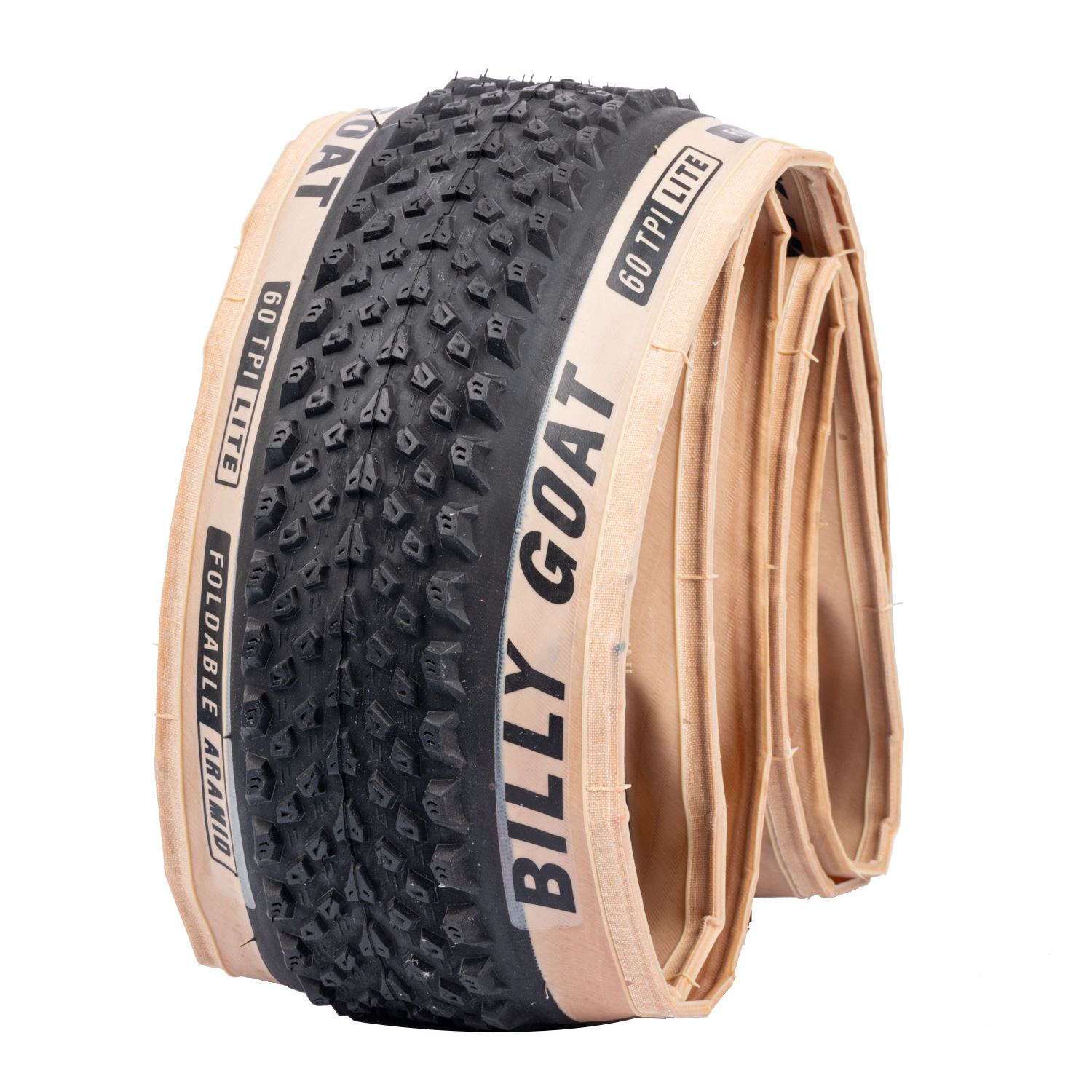 High Quality Wear Resistant  Folding Tire 27.5/29*2.1 Bike Tyre for Road Bike Yellow Skinwall Tires