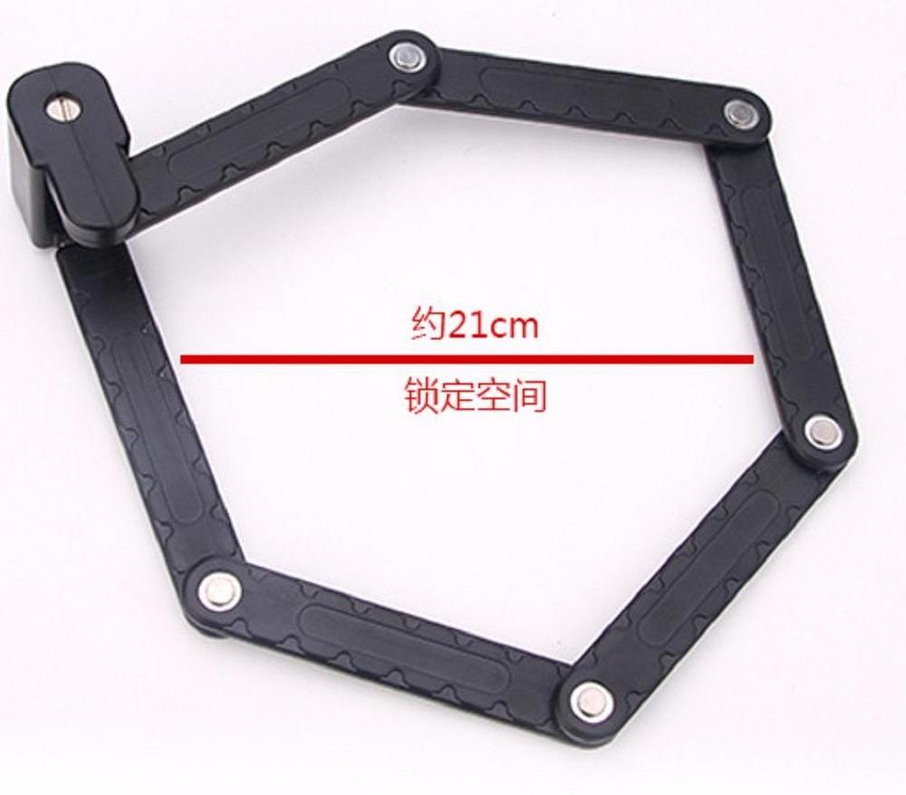 Bike Foldable Lock LS Anti-Theft Special Steel Heavy Duty Ebike Bike Scooter Chain Bicycle lock motorbike fold-able lock