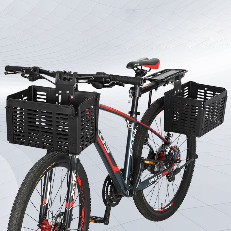 Detachable Bike Basket Large Space Bicycle Handlebar Foldable Cycling Carrying Pouch outdoor Bicycle Luggage Carrier Cargo