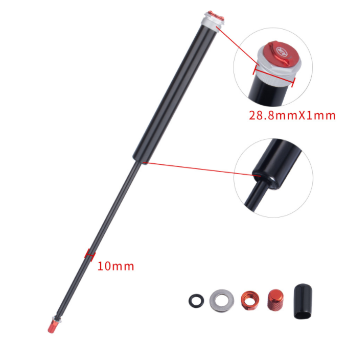 Bicycle 26/27.5/29 Inch Front Fork Repair Part MTB Damping Rod Cable Line Control Shoulder Hand Bicycle Fork Air Pump