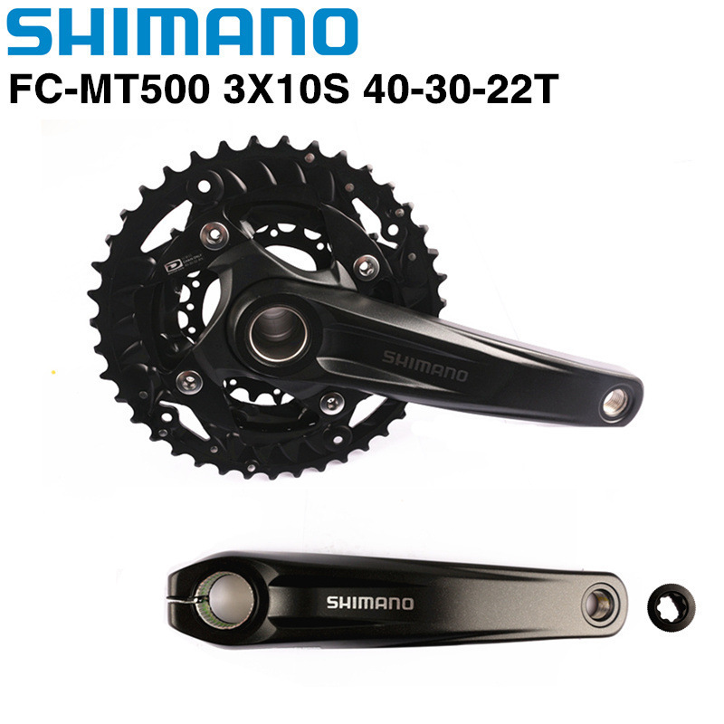 Shimano DEORE FC-MT500 Crankset+SM-BB52 Bottom Bracket Bicycle Crank Set Chainwheel Bicycle Axis