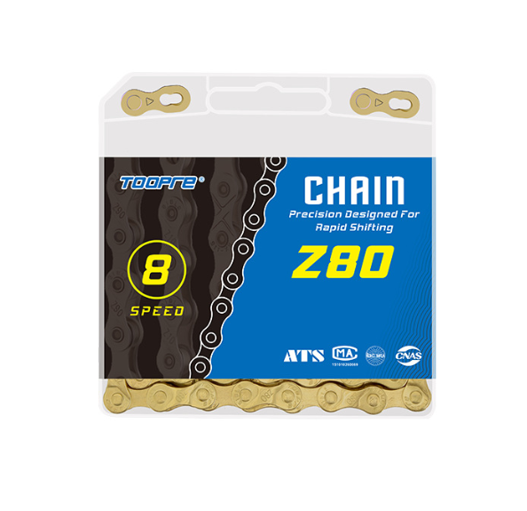 LS China Factory Supply Cheap  Golden Chain 116 Links 8/9/10/11 speed Bicycle Chain for MTB Road Bike