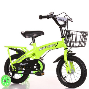 12 14 16 18 Inch Children's Bicycle For Baby Girls Boys With Basket Training Wheels Ride On Bike For Kids 2-9 Years Old