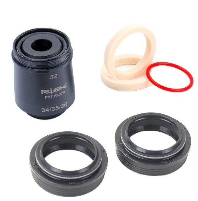 RISK 32 34 35 36 mm Mountain Bike Suspension Front Fork Dust Seal Cover Fork Oil Seal for MTB Bike