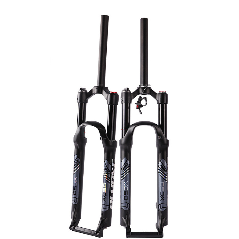 LS Hot sale suspension pressure front fork double crown 26 inch 27.5 inch bicycle fork cycle accessories bike parts