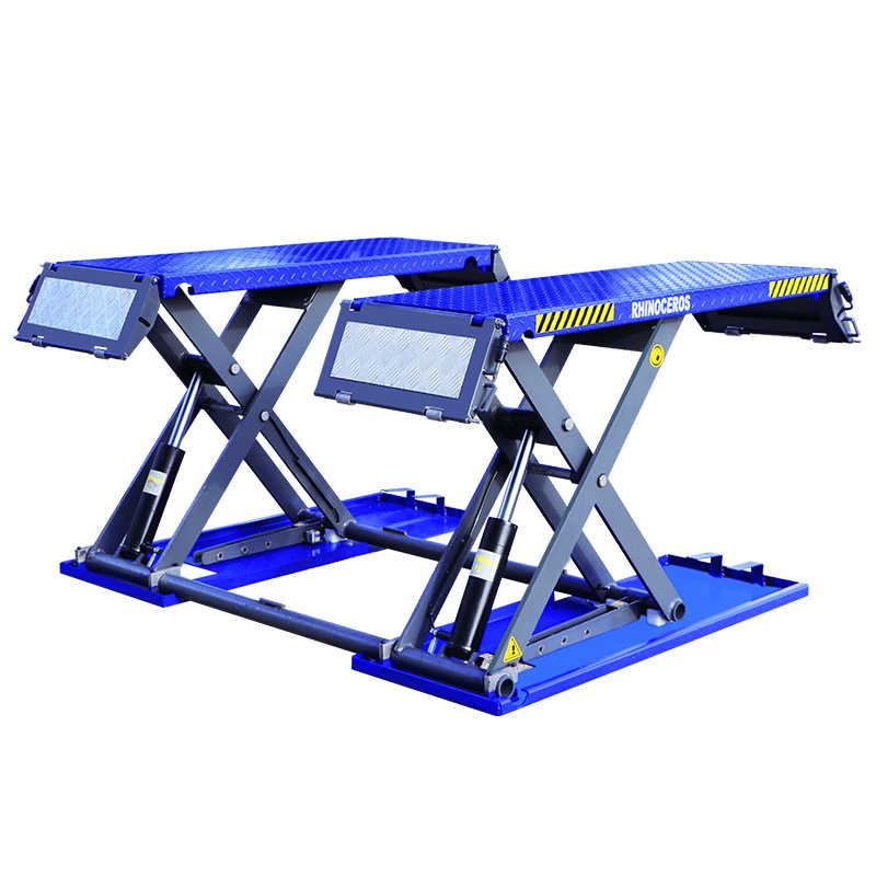 Factory Wholesale 3500KG Car Lifting Low Profile Double Level Alignment Scissor Lift Hydraulic Lifting 4500KG 5500KG Loading