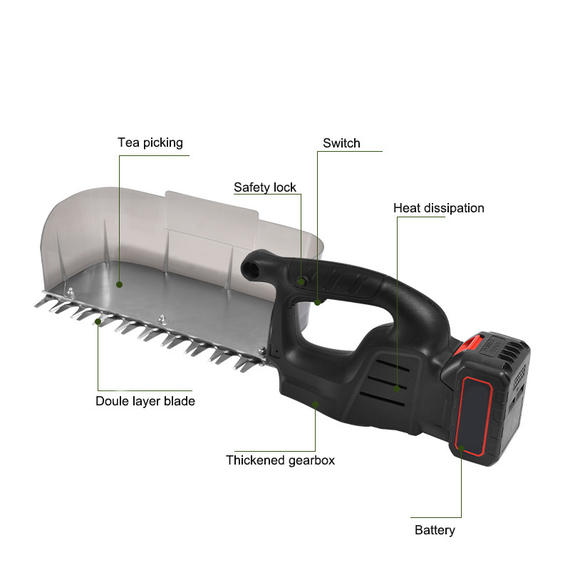 TEBAK Professional Tea Picking Machine Tea Leaf Picker Tea Plucker Plucking Machine With Lithium Battery