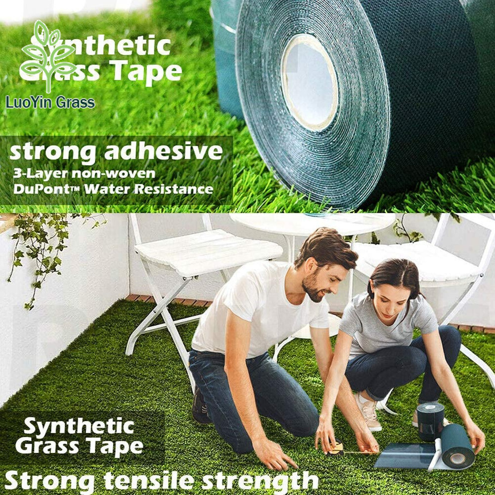 Artificial Grass Seam Tape,Self-Adhesive Synthetic Seaming Turf Tape for Lawn,Carpet Jointing 15cm x 10m