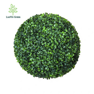 LY Faux Boxwood Balls Round Artificial Plant Topiary Ball for Backyard, Balcony, Garden, Wedding Party, Home Office Decor Grass