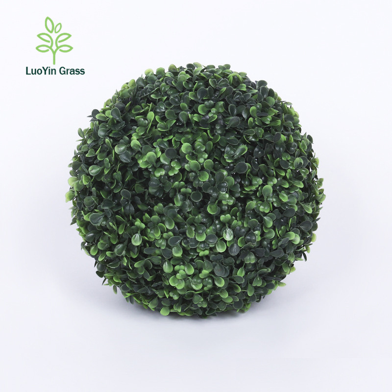 LY Faux Boxwood Balls Round Artificial Plant Topiary Ball for Backyard, Balcony, Garden, Wedding Party, Home Office Decor Grass