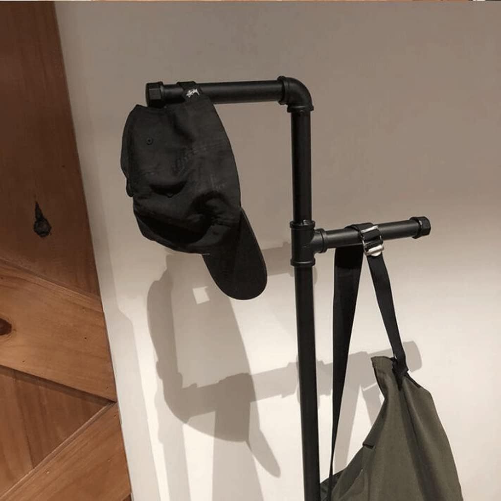 Coat Rack Hanger Industrial Style Coat Rack Hat Bag Holder Shelf in Entryway Foyer Retro Water Pipe Clothes Rack