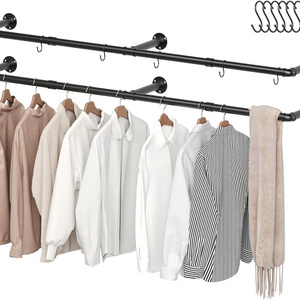 Heavy Duty Detachable Garment Rack Closet Hanging Clothes Rod Multi-Purpose Hanging Rod for Bedroom