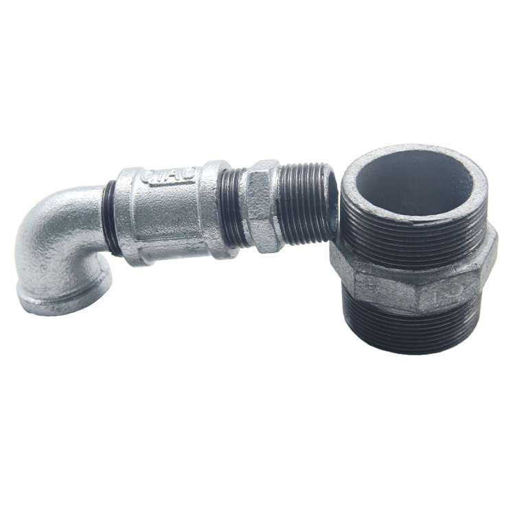 Initiative supplier male female elbow gi malleable cast iron pipe fittings for water supply conduit