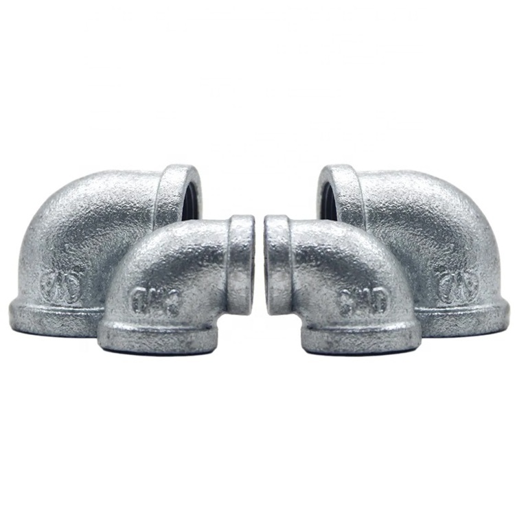 Wholesale Galvanized Black malleable iron electrical conduit elbow 90 degree degree elbow pipe fittings