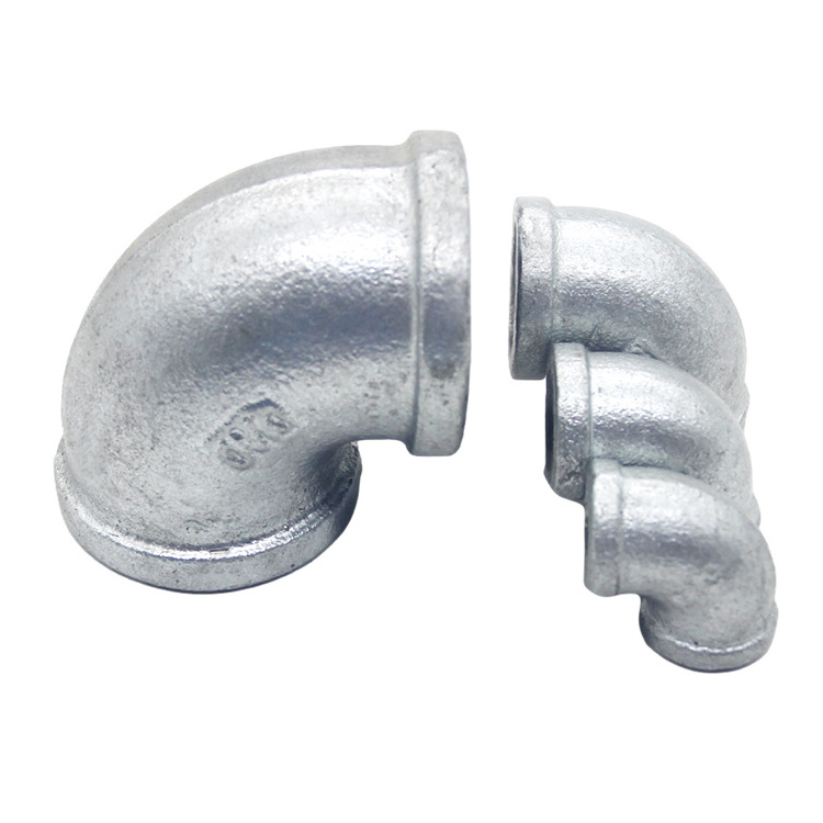 China best manufacturer malleable cast iron pipe fittings elbow 90 degree for water supply fire gas conduit