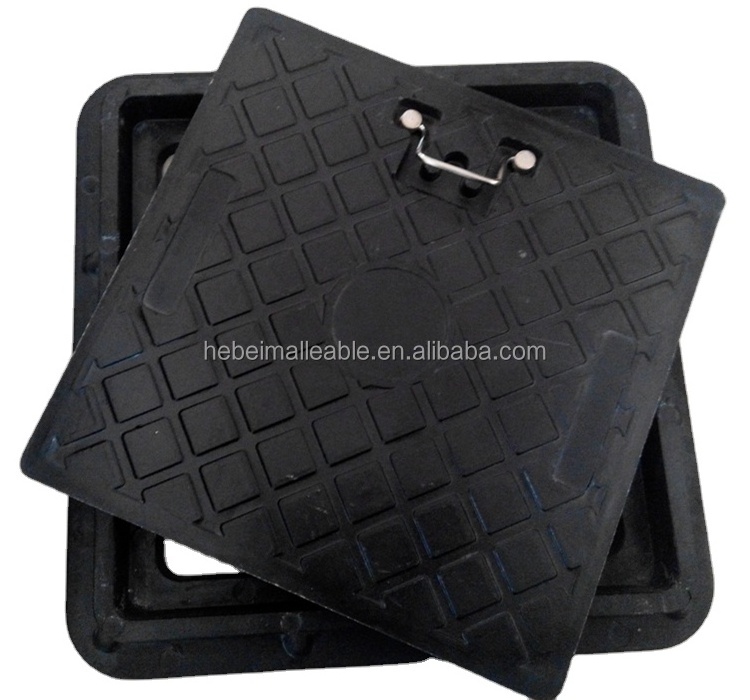 square composite manhole cover EN124 D400/plastic manhole cover/waterproof manhole cover