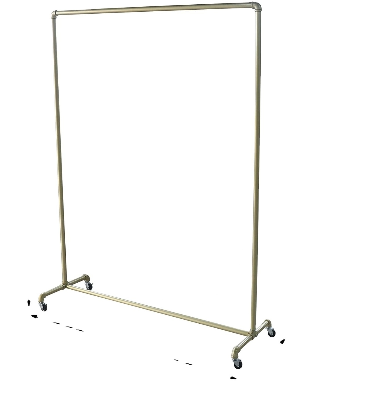 Coat Trolley Clothes Hanger with Wheels Removable Metal Clothes Rack with 50 kg Load Capacity