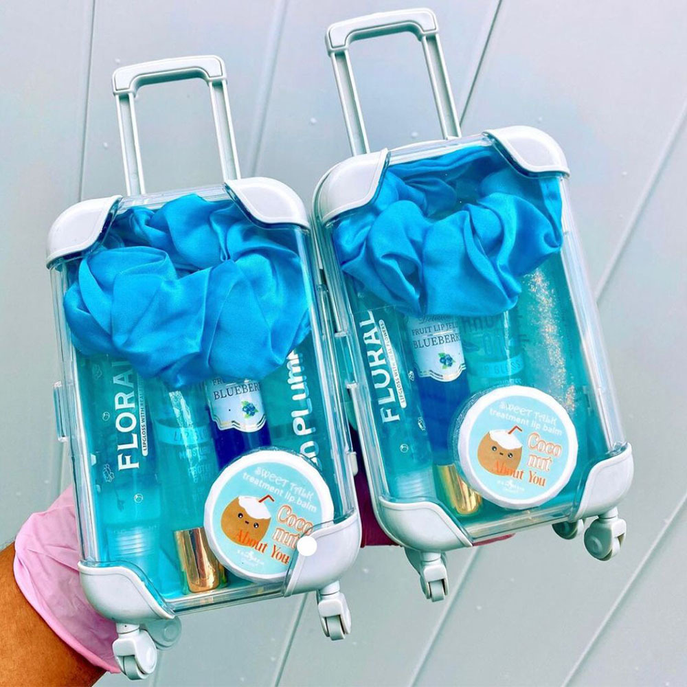 hot seller mini clear lash suitcase mini plasti rolling suitcase kids paperboard mini suitcase wholesale for gifts wholesale