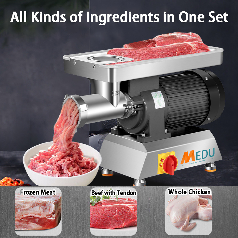 German commercial stainless steel electric meat grinder mixer slicers frozen machine 42 free shipping